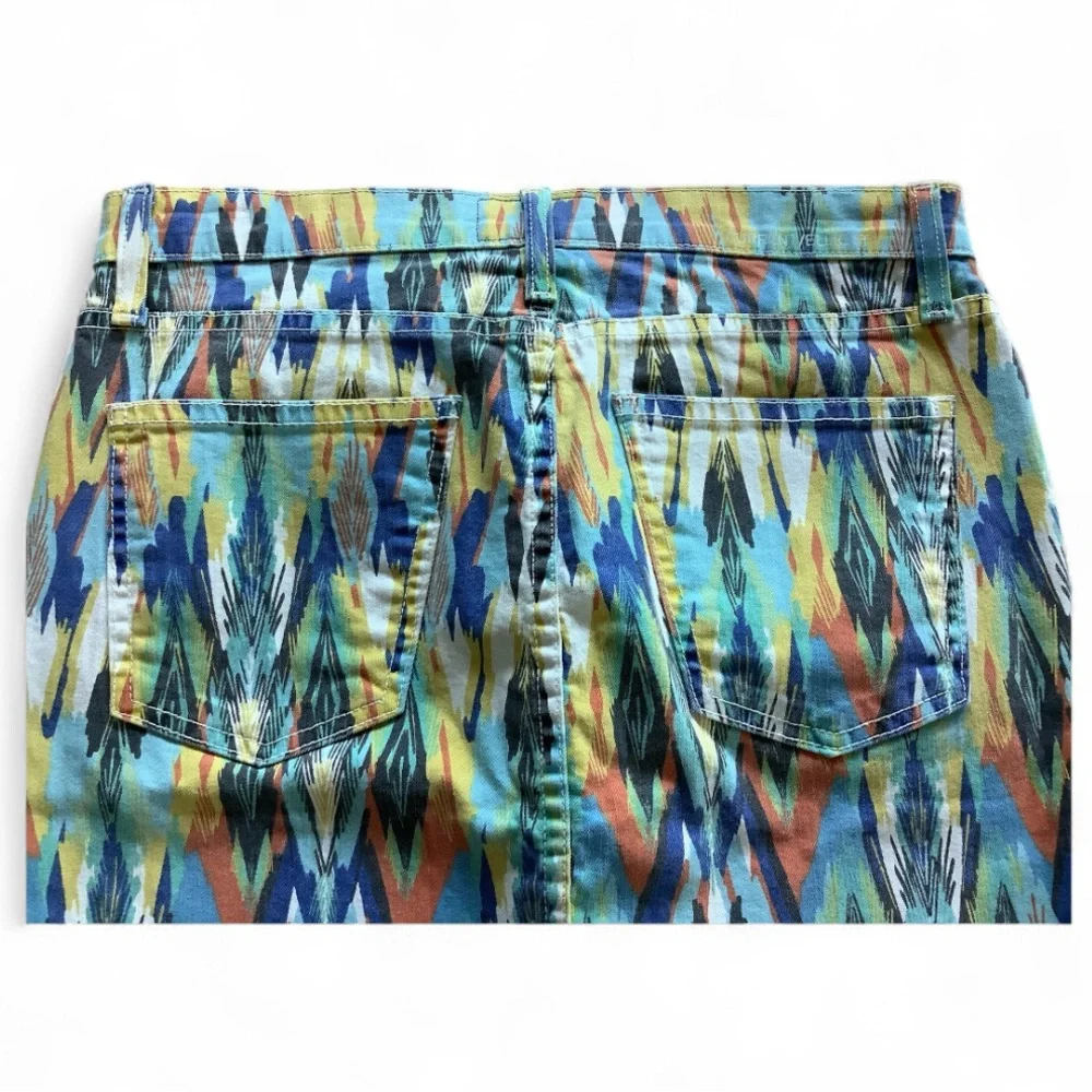 Anthropologie x Current Elliott Multicolor Stiletto Pencil Skirt Size 27 NWT